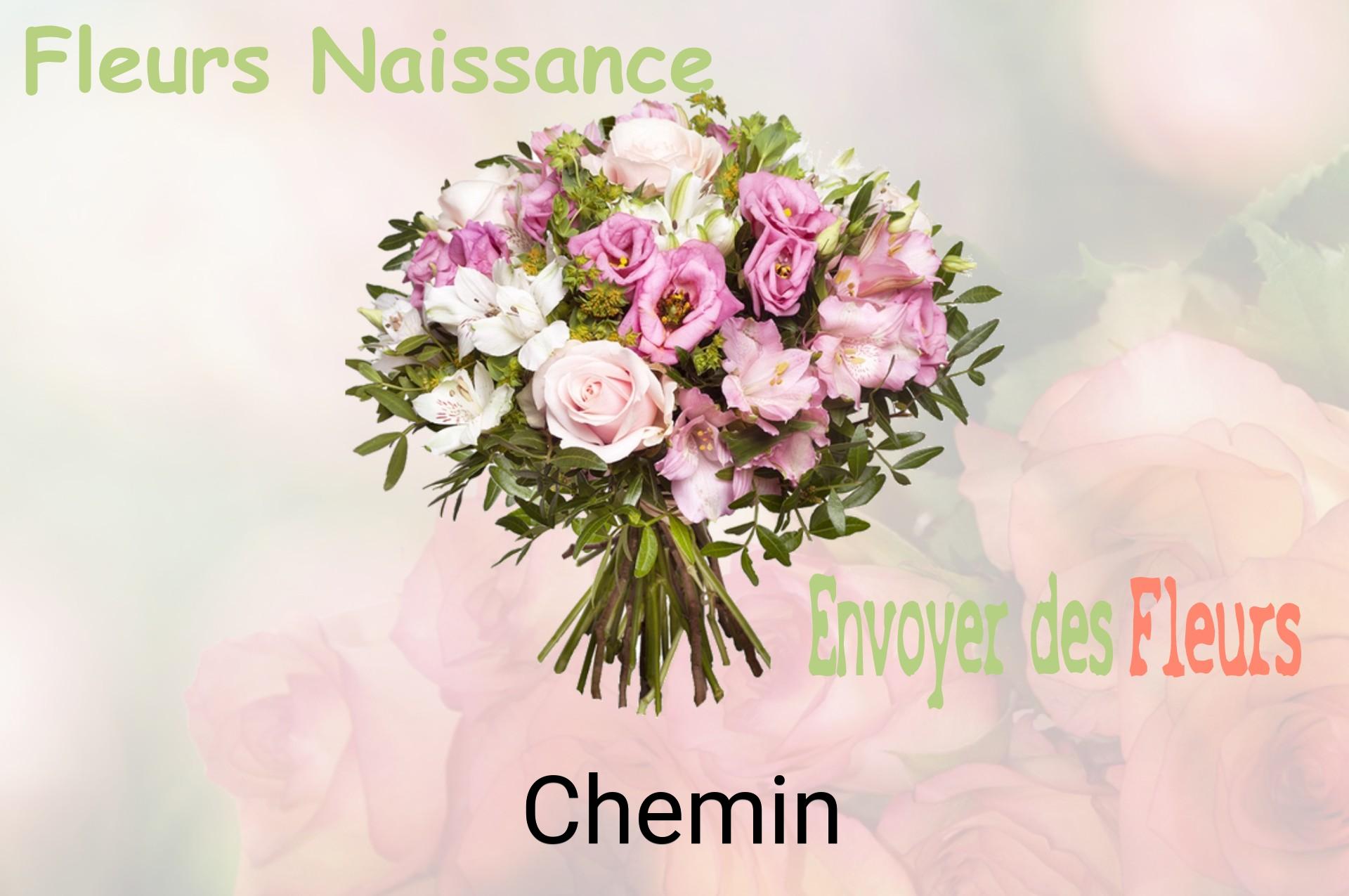 Bouquet de fleurs de naissance livré à Chemin